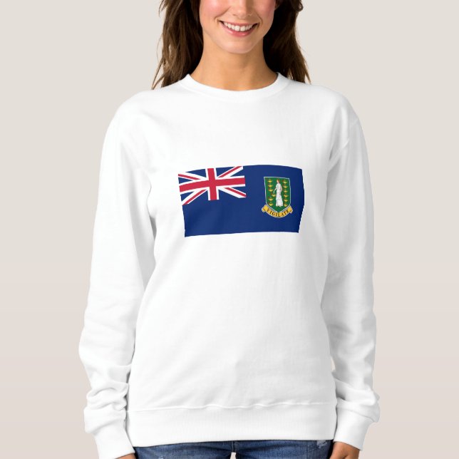 Sweatshirt Drapeau des îles Vierges britanniques (Devant)