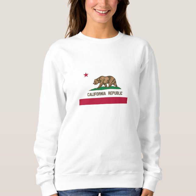 Sweatshirt Drapeau d'État de la République de Californie (Devant)