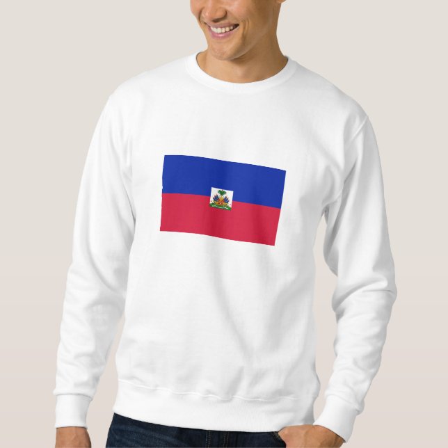 Sweatshirt Drapeau d'Haïti (Devant)