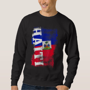 Sweatshirt Drapeau d'Haïti Fierté haïtienne Vintage Haïti Hom