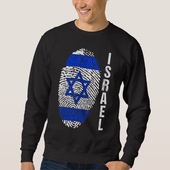 Sweatshirt Drapeau d'Israël (Devant)
