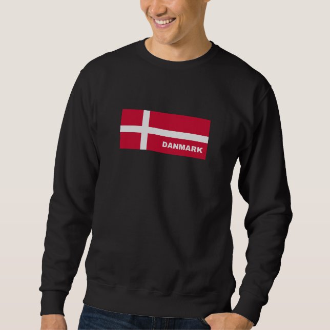 Sweatshirt Drapeau du Danemark (Devant)