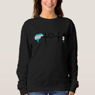 Sweatshirt Drapeau du Honduras palestinien Palestine Honduras