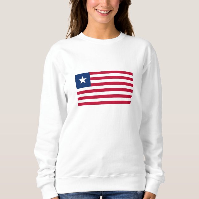 Sweatshirt Drapeau du Liberia (Devant)