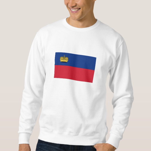 Sweatshirt Drapeau du Liechtenstein (Devant)