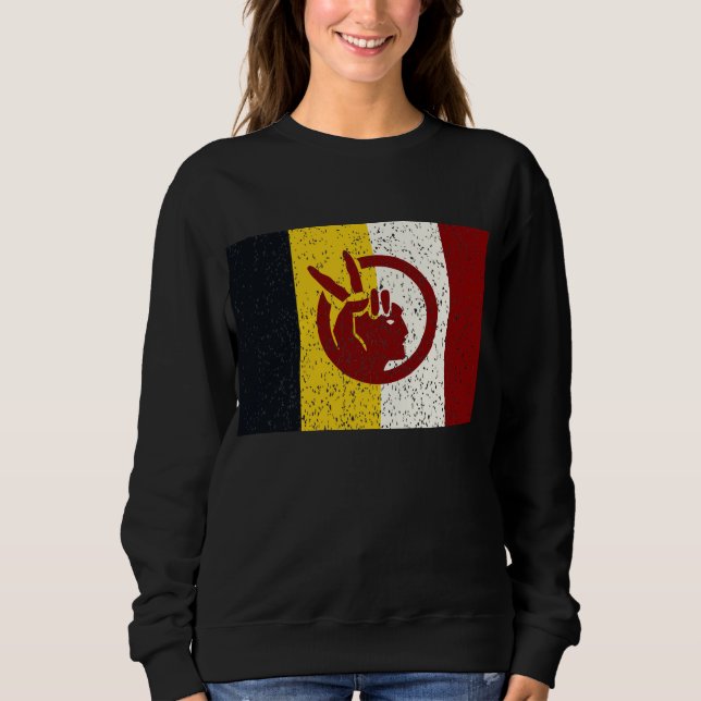Sweatshirt drapeau du Mouvement indien américain (Devant)
