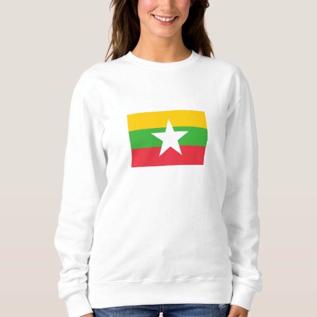 Sweatshirt Drapeau du Myanmar (Devant)