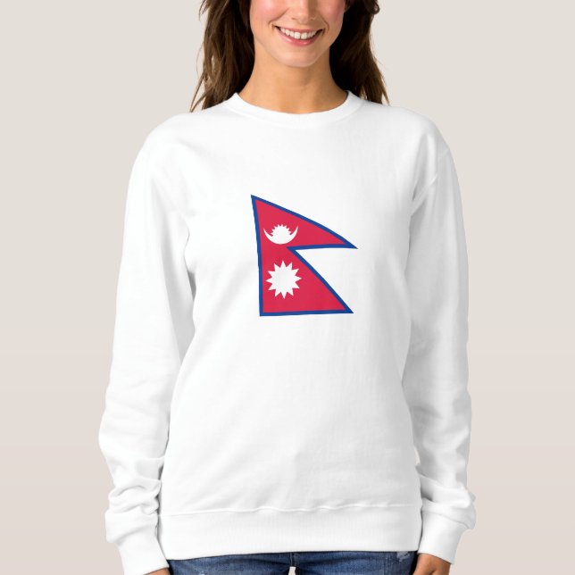 Sweatshirt Drapeau du Népal (Devant)