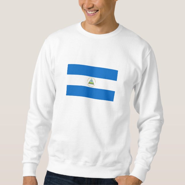 Sweatshirt Drapeau du Nicaragua (Devant)