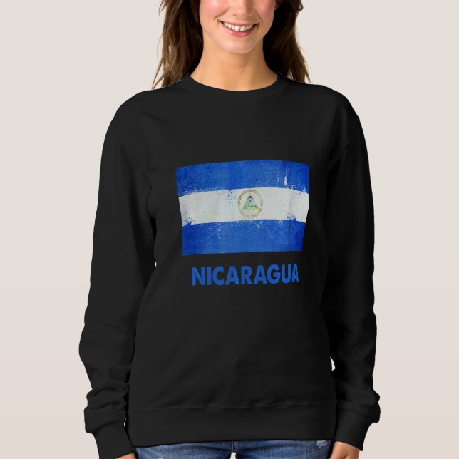 Sweatshirt Drapeau du Nicaragua  Nicaraguayen (Devant)