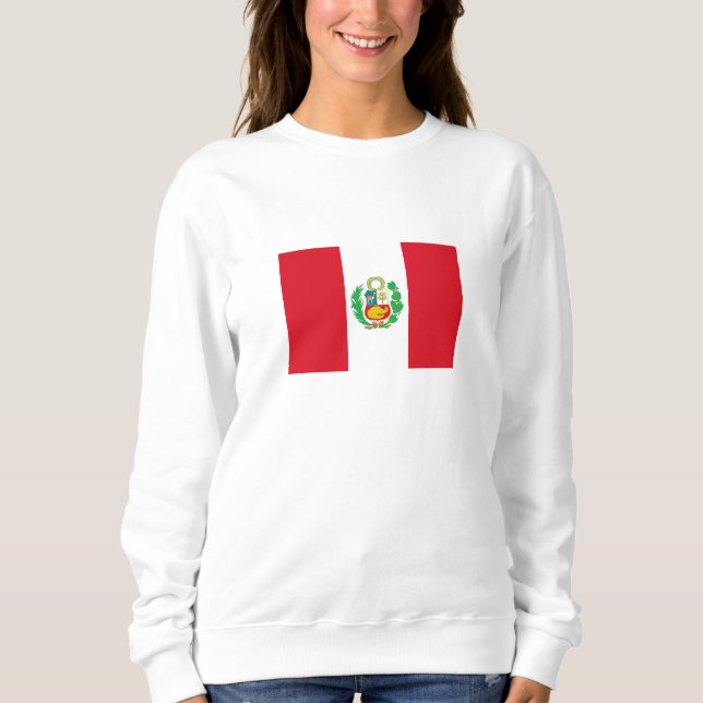 Sweatshirt Drapeau du Pérou (Devant)