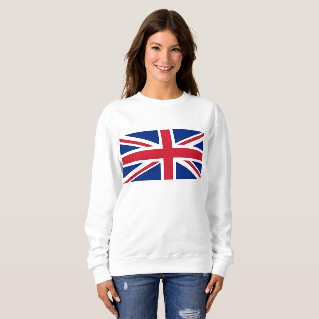 Sweatshirt Drapeau du Royaume-Uni (Devant entier)