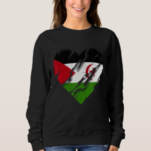 Sweatshirt Drapeau du Sahara Occidental Drapeau de la Croix d
