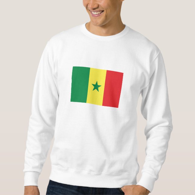 Sweatshirt Drapeau du Sénégal (Devant)