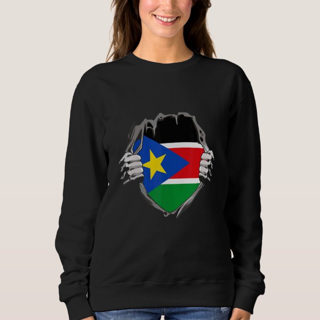 Sweatshirt Drapeau du Soudan du Sud 1 (Devant)