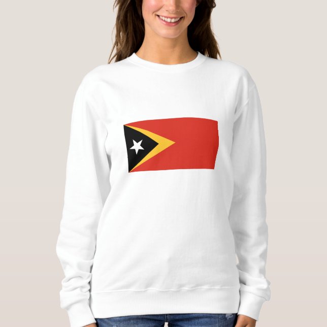 Sweatshirt Drapeau du Timor oriental (Devant)
