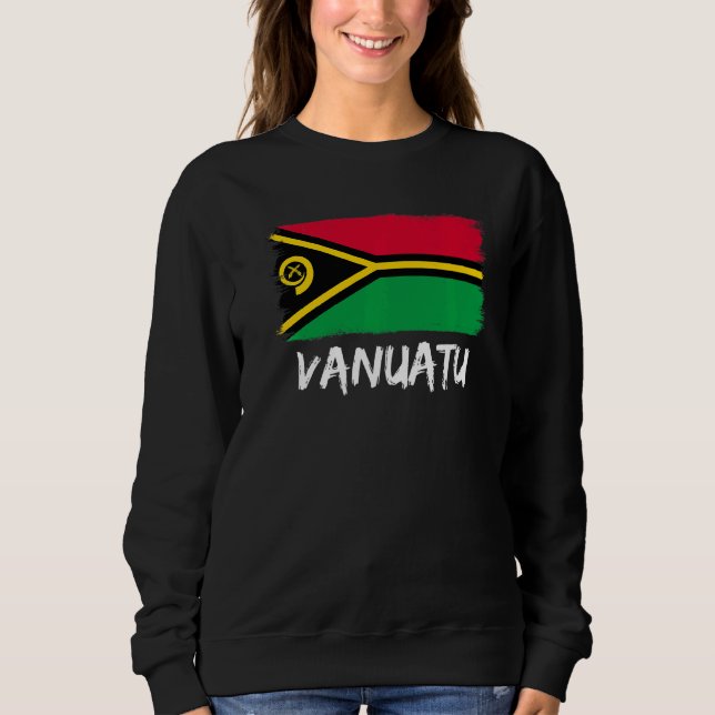Sweatshirt Drapeau Du Vanuatu (Devant)