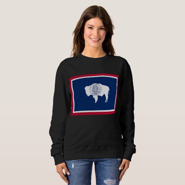 Sweatshirt Drapeau du Wyoming (Devant entier)