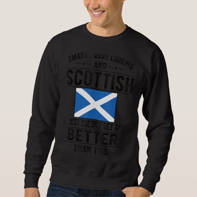 Sweatshirt Drapeau écossais bon look Scotland Scottish Roots (Devant)
