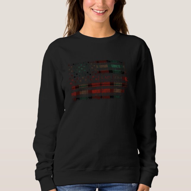 Sweatshirt Drapeau écossais Clan Kerr Drapeau américain kilt  (Devant)