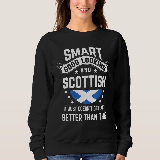 Sweatshirt Drapeau écossais Fierté native Écosse Racine écoss (Devant)