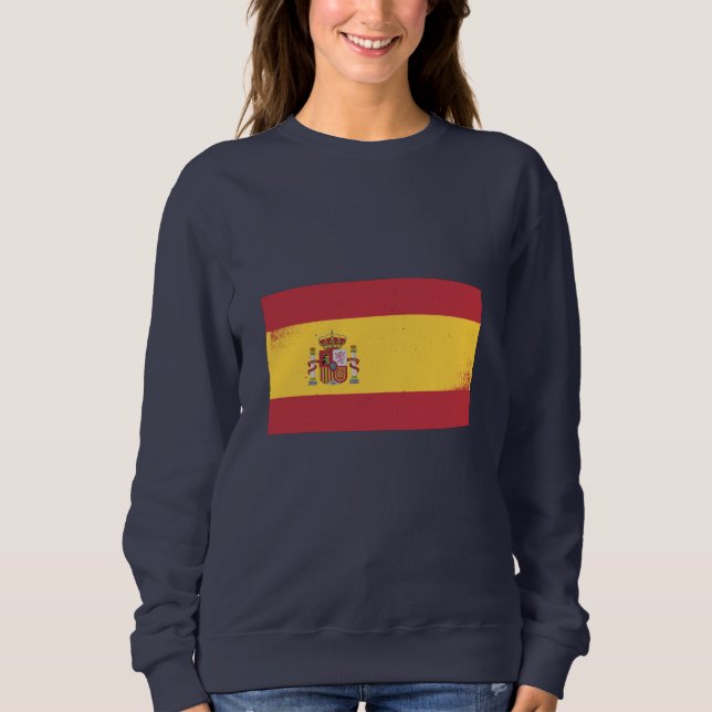Sweatshirt Drapeau Espagne (Devant)