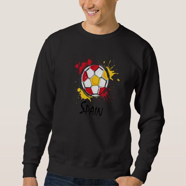 Sweatshirt Drapeau espagnol España Football Espagne (Devant)