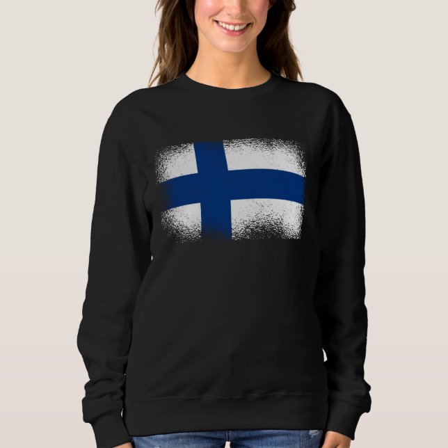 Sweatshirt Drapeau finlandais Finlande (Devant)