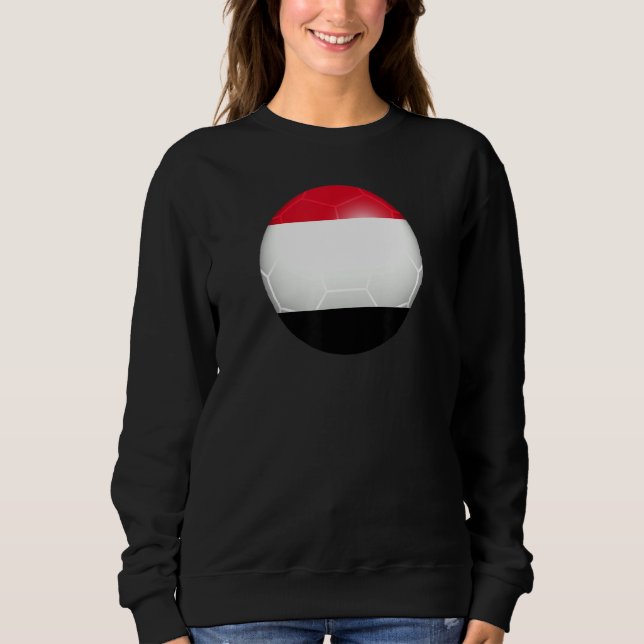 Sweatshirt Drapeau Football du Yémen (Devant)