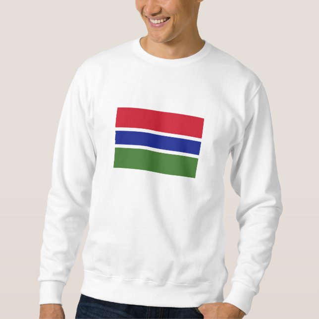 Sweatshirt Drapeau Gambie (Devant)
