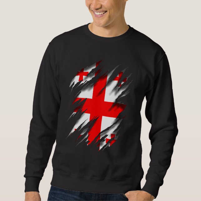 Sweatshirt Drapeau géorgien (Devant)