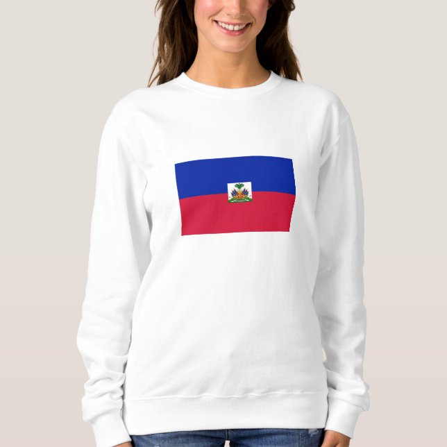 Sweatshirt Drapeau Haïti (Devant)