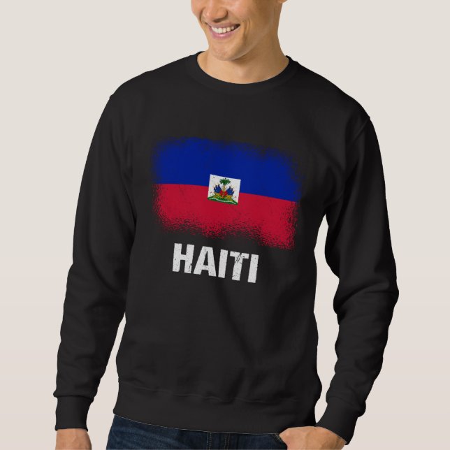Sweatshirt Drapeau haïtien Haïti  3 (Devant)