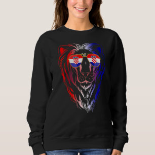 Sweatshirt Drapeau Hrvatska Pour Le Peuple Croatie