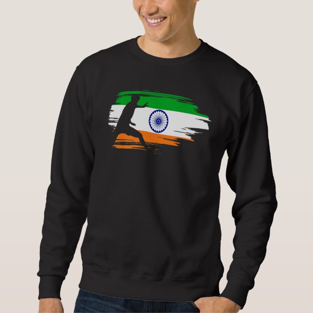Sweatshirt Drapeau indien des sports Kabaddi (Devant)