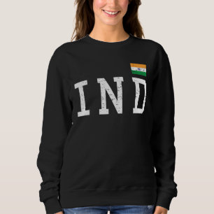 Sweatshirt Drapeau Indien Tricolor Avec Ashoka Chakra Desi In