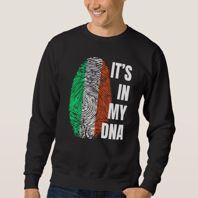 Sweatshirt Drapeau irlandais empreintes digitales Irlande (Devant)