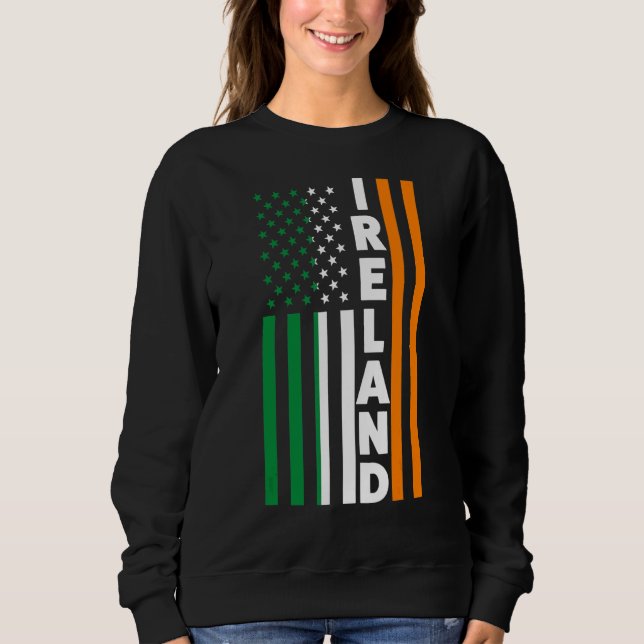 Sweatshirt Drapeau irlandais irlandais (Devant)