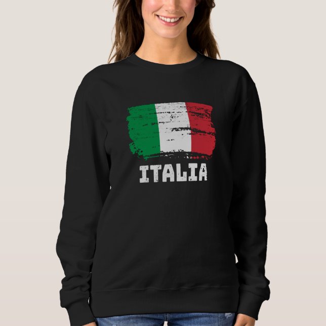 Sweatshirt Drapeau Italie (Devant)