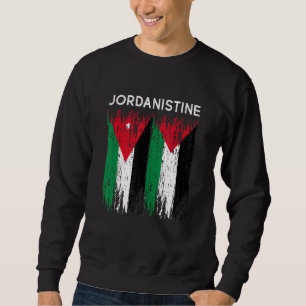 Sweatshirt Drapeau Jordanien Et Palestinien Jordanie Et Pales