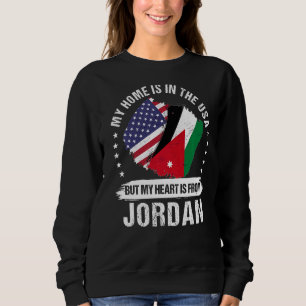 Sweatshirt Drapeau Jourdain Patriot Américain Jordanien Ro