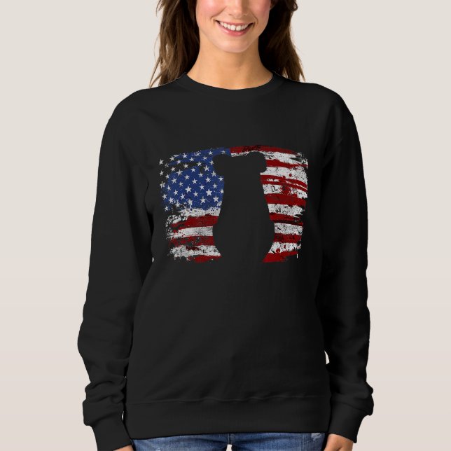Sweatshirt Drapeau Koala Vintage Usa (Devant)
