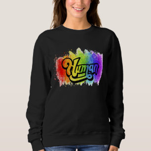 Sweatshirt Drapeau Lgbtq Humain Fier Ally Égalité Arc-en-ciel