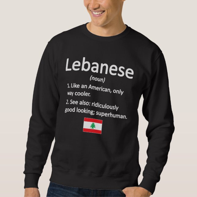 Sweatshirt Drapeau libanais des Rois Libanaises Patrimoine Li (Devant)