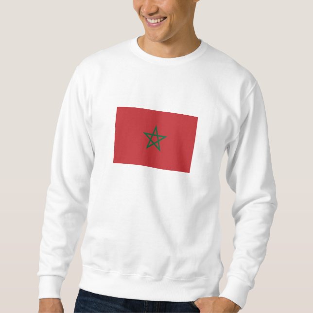 Sweatshirt Drapeau Maroc (Devant)