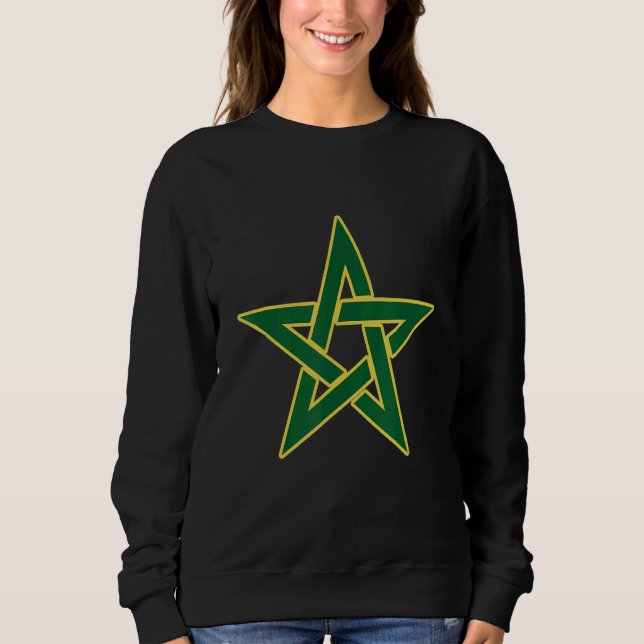 Sweatshirt Drapeau Marocain Américain Maroc Soccer Supp (Devant)