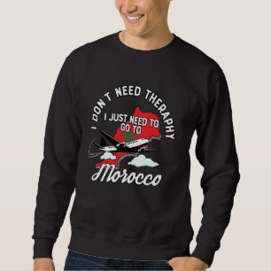 Sweatshirt Drapeau Marocain I Maroc Drapeau I Vacances Au Mar