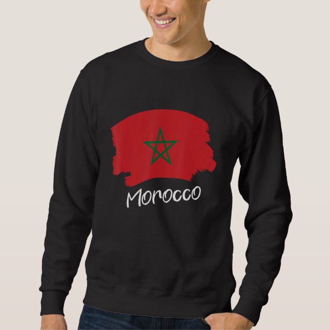Sweatshirt Drapeau Marocain Maroc 1 (Devant)