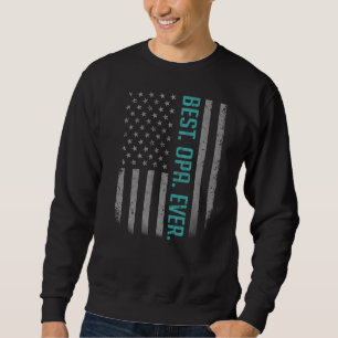 Sweatshirt Drapeau Meilleur Opa Un Père Américain Pour Les Pè
