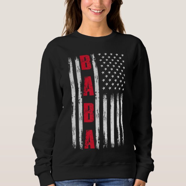 Sweatshirt Drapeau Mens Best Baba Ever Us Pour Stepdad Father (Devant)